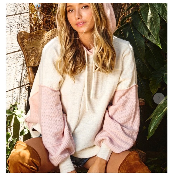 Color-block sweater/sweatshirt hoodie fabulous - Picture 3 of 7